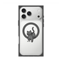 プレミアムスクエアケース with MagSafe［ オリジナル - CASEPLAYネコ - black ］