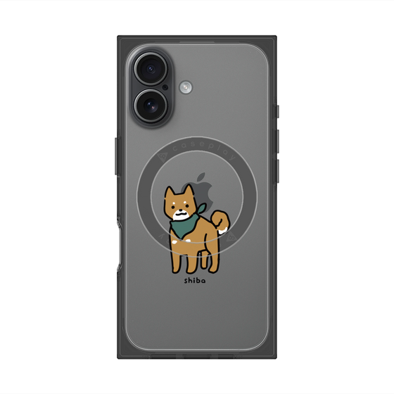 プレミアムスクエアケース with MagSafe［ オリジナル - CASEPLAYイヌ - shiba ］