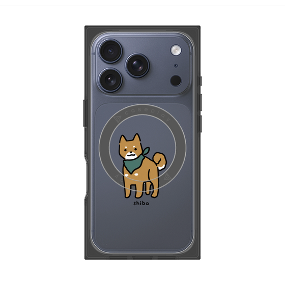 プレミアムスクエアケース with MagSafe［ オリジナル - CASEPLAYイヌ - shiba ］