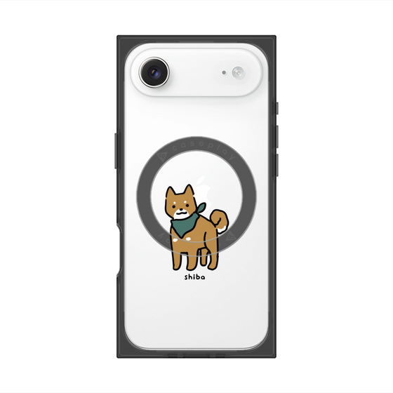 プレミアムスクエアケース with MagSafe［ オリジナル - CASEPLAYイヌ - shiba ］
