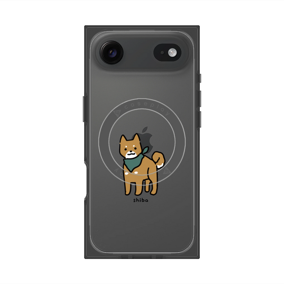 プレミアムスクエアケース with MagSafe［ オリジナル - CASEPLAYイヌ - shiba ］