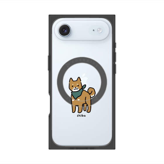 プレミアムスクエアケース with MagSafe［ オリジナル - CASEPLAYイヌ - shiba ］