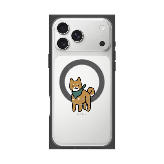プレミアムスクエアケース with MagSafe［ オリジナル - CASEPLAYイヌ - shiba ］