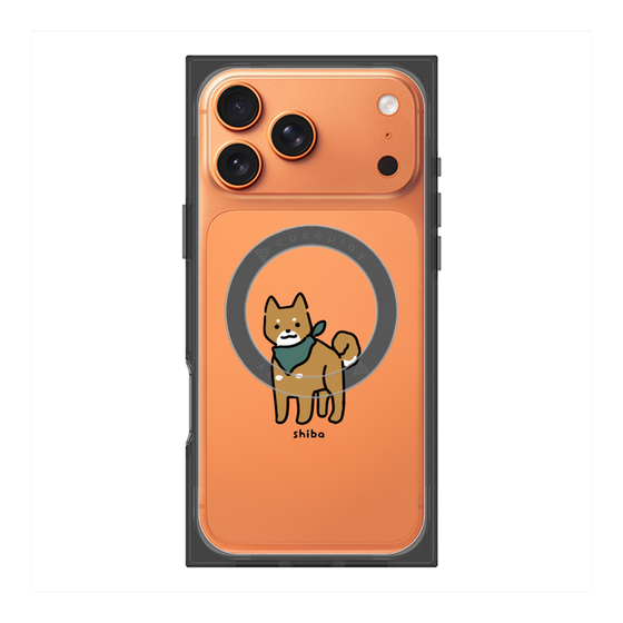 プレミアムスクエアケース with MagSafe［ オリジナル - CASEPLAYイヌ - shiba ］