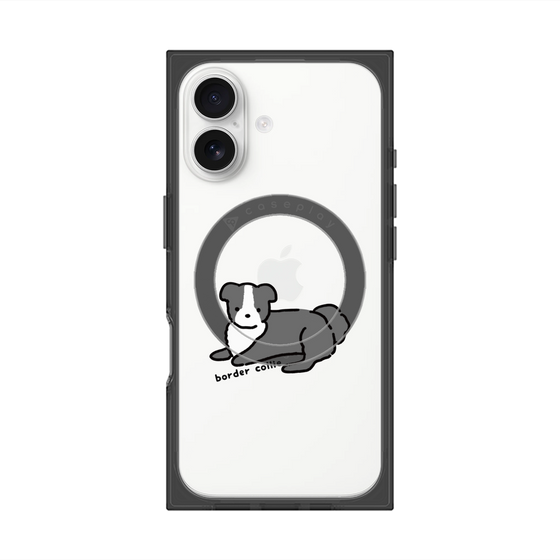 プレミアムスクエアケース with MagSafe［ オリジナル - CASEPLAYイヌ - border collie ］