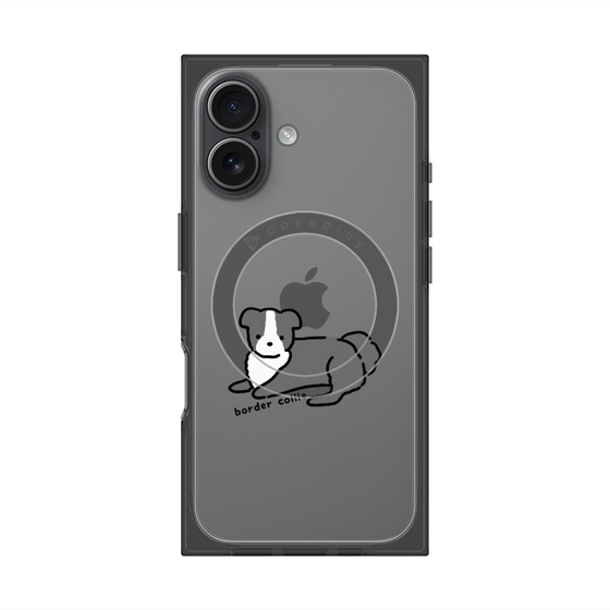 プレミアムスクエアケース with MagSafe［ オリジナル - CASEPLAYイヌ - border collie ］