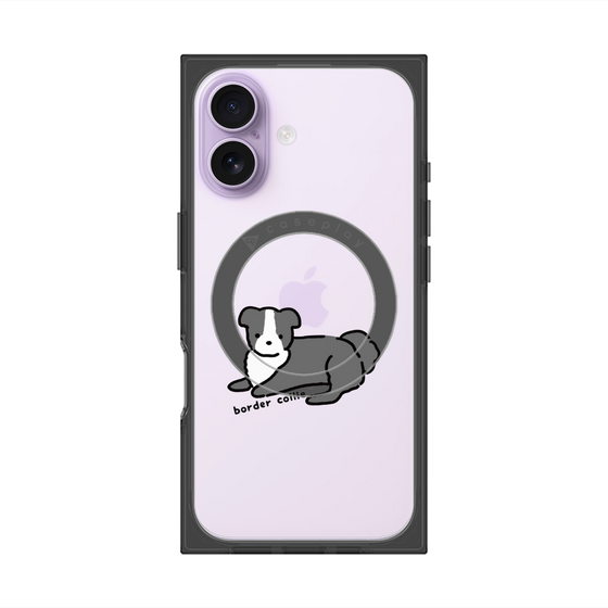 プレミアムスクエアケース with MagSafe［ オリジナル - CASEPLAYイヌ - border collie ］