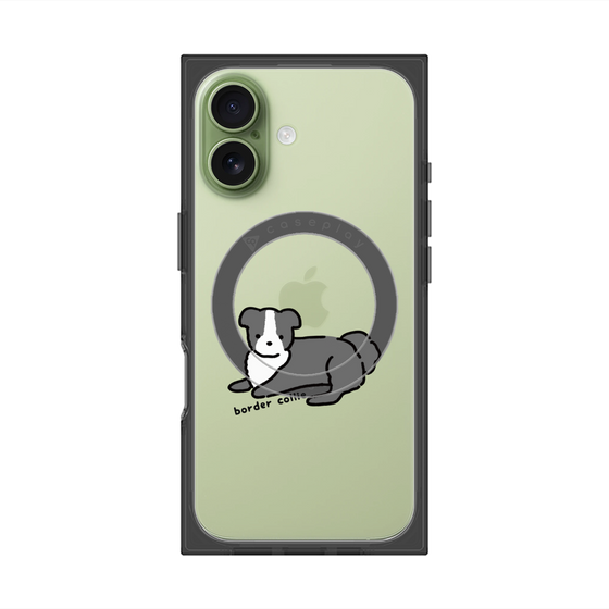プレミアムスクエアケース with MagSafe［ オリジナル - CASEPLAYイヌ - border collie ］