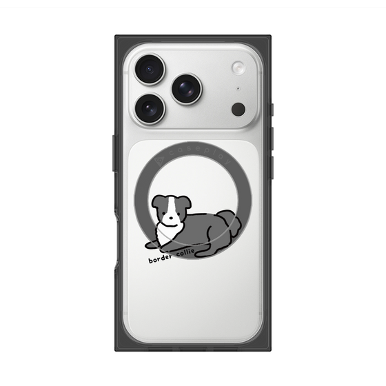 プレミアムスクエアケース with MagSafe［ オリジナル - CASEPLAYイヌ - border collie ］