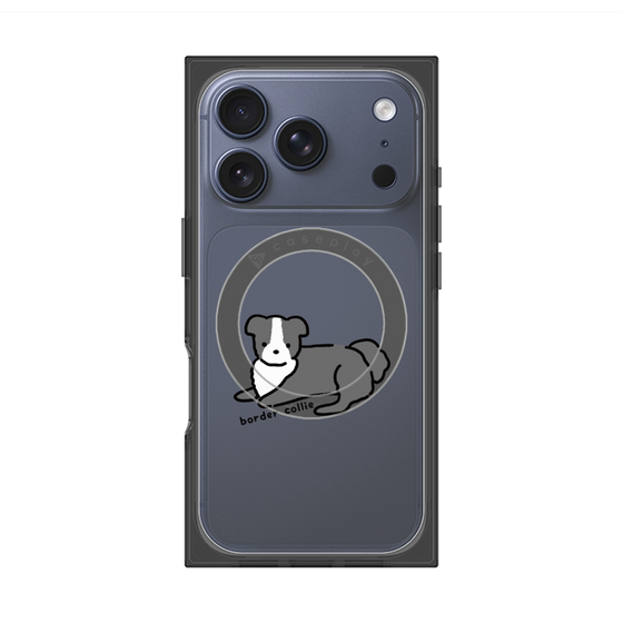 プレミアムスクエアケース with MagSafe［ オリジナル - CASEPLAYイヌ - border collie ］
