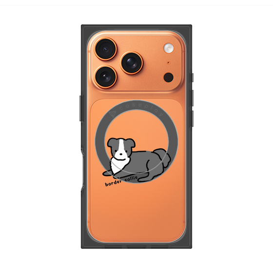 プレミアムスクエアケース with MagSafe［ オリジナル - CASEPLAYイヌ - border collie ］