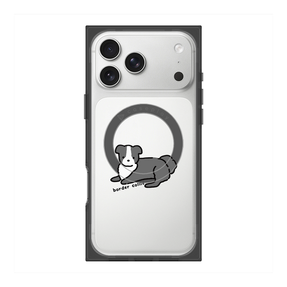 プレミアムスクエアケース with MagSafe［ オリジナル - CASEPLAYイヌ - border collie ］