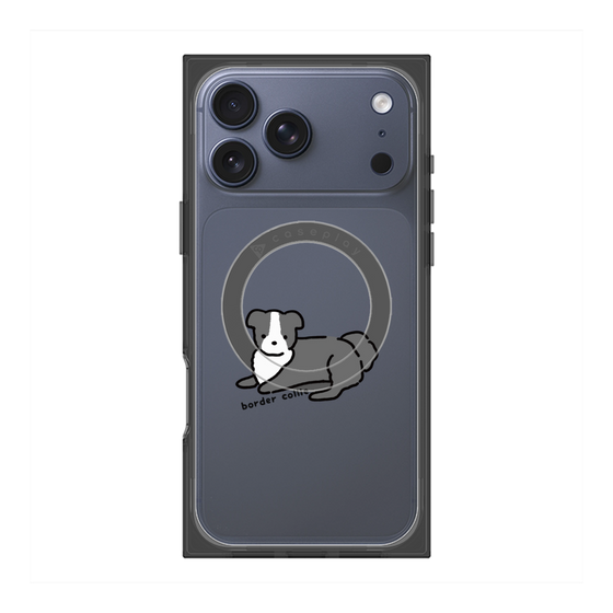 プレミアムスクエアケース with MagSafe［ オリジナル - CASEPLAYイヌ - border collie ］