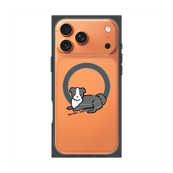 プレミアムスクエアケース with MagSafe［ オリジナル - CASEPLAYイヌ - border collie ］