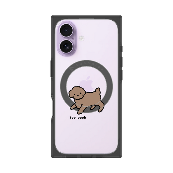 プレミアムスクエアケース with MagSafe［ オリジナル - CASEPLAYイヌ - toy pooh ］