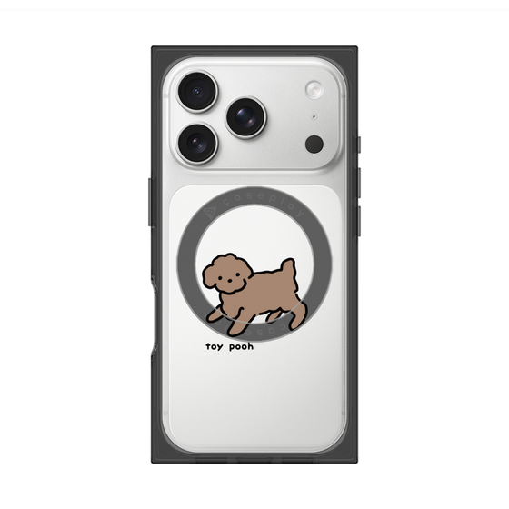 プレミアムスクエアケース with MagSafe［ オリジナル - CASEPLAYイヌ - toy pooh ］