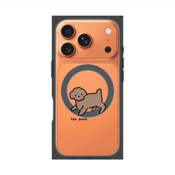 プレミアムスクエアケース with MagSafe［ オリジナル - CASEPLAYイヌ - toy pooh ］