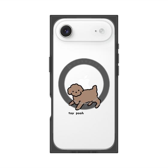 プレミアムスクエアケース with MagSafe［ オリジナル - CASEPLAYイヌ - toy pooh ］