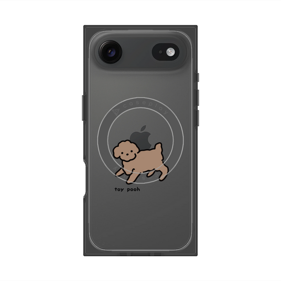 プレミアムスクエアケース with MagSafe［ オリジナル - CASEPLAYイヌ - toy pooh ］