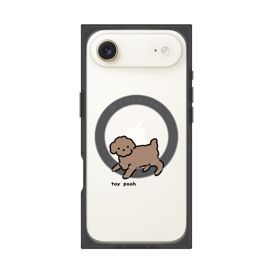 プレミアムスクエアケース with MagSafe［ オリジナル - CASEPLAYイヌ - toy pooh ］