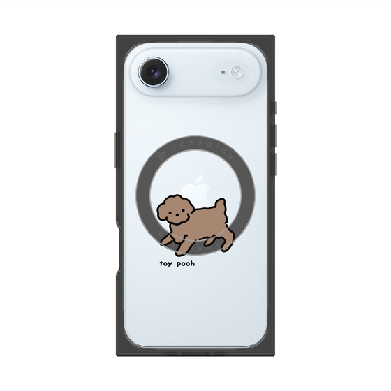 プレミアムスクエアケース with MagSafe［ オリジナル - CASEPLAYイヌ - toy pooh ］