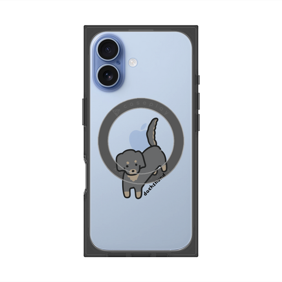 プレミアムスクエアケース with MagSafe［ オリジナル - CASEPLAYイヌ - dachsund ］