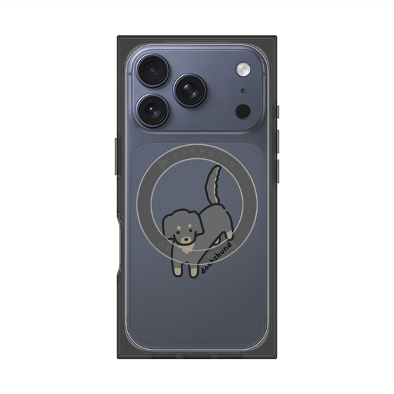 プレミアムスクエアケース with MagSafe［ オリジナル - CASEPLAYイヌ - dachsund ］