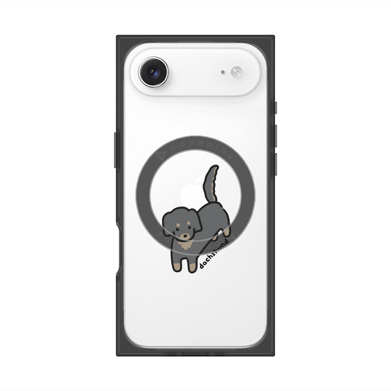 プレミアムスクエアケース with MagSafe［ オリジナル - CASEPLAYイヌ - dachsund ］