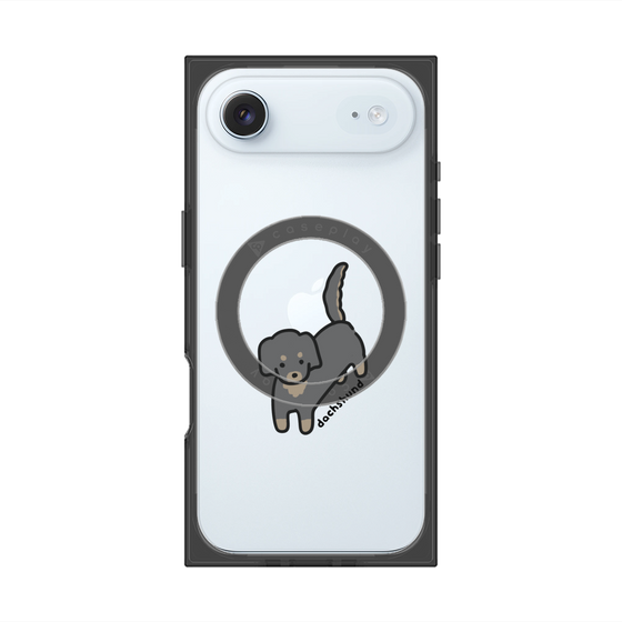 プレミアムスクエアケース with MagSafe［ オリジナル - CASEPLAYイヌ - dachsund ］