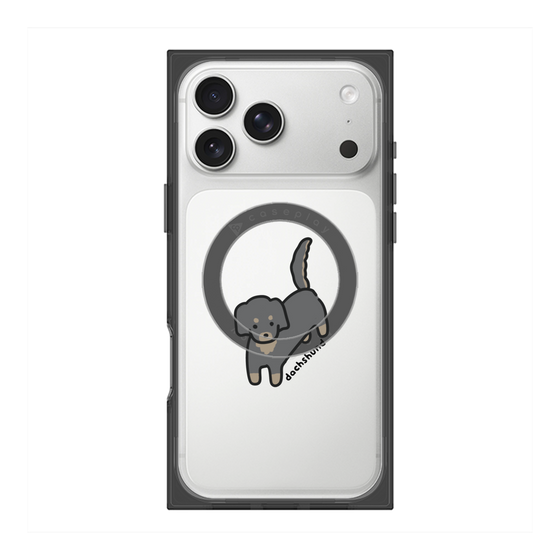 プレミアムスクエアケース with MagSafe［ オリジナル - CASEPLAYイヌ - dachsund ］