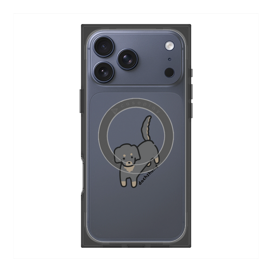 プレミアムスクエアケース with MagSafe［ オリジナル - CASEPLAYイヌ - dachsund ］