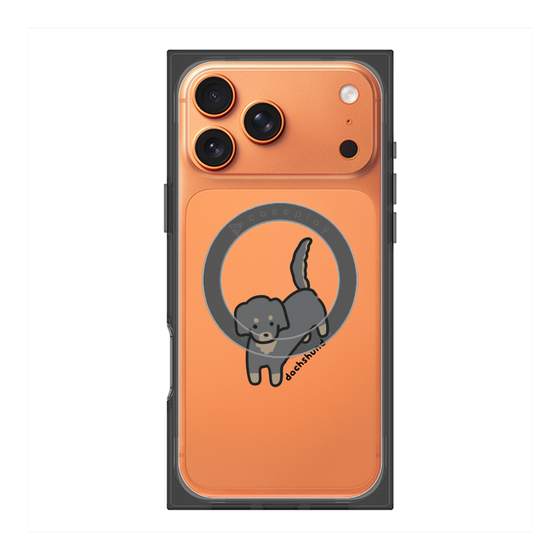 プレミアムスクエアケース with MagSafe［ オリジナル - CASEPLAYイヌ - dachsund ］