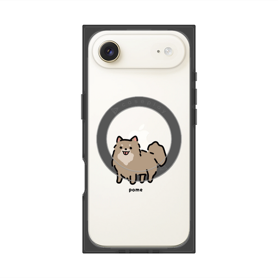 プレミアムスクエアケース with MagSafe［ オリジナル - CASEPLAYイヌ - pome ］