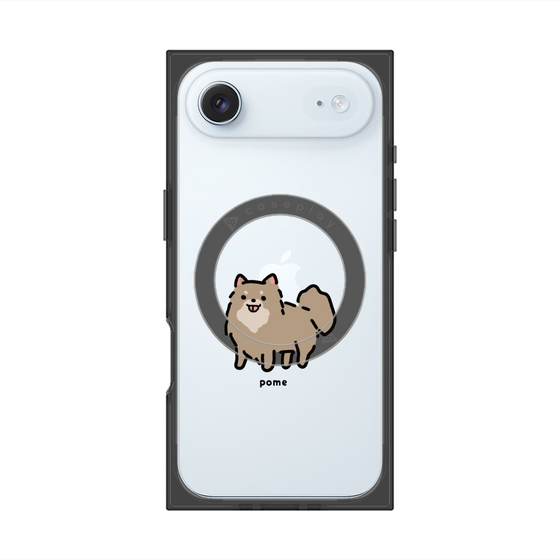 プレミアムスクエアケース with MagSafe［ オリジナル - CASEPLAYイヌ - pome ］