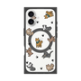 プレミアムスクエアケース with MagSafe［ オリジナル - CASEPLAYイヌ総柄 - color ］