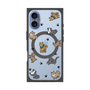 プレミアムスクエアケース with MagSafe［ オリジナル - CASEPLAYイヌ総柄 - color ］