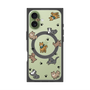 プレミアムスクエアケース with MagSafe［ オリジナル - CASEPLAYイヌ総柄 - color ］