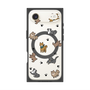 プレミアムスクエアケース with MagSafe［ オリジナル - CASEPLAYイヌ総柄 - color ］