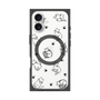 プレミアムスクエアケース with MagSafe［ オリジナル - CASEPLAYネコ総柄 - black ］