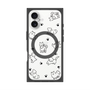 プレミアムスクエアケース with MagSafe［ オリジナル - CASEPLAYイヌ総柄 - black ］