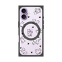 プレミアムスクエアケース with MagSafe［ オリジナル - CASEPLAYイヌ総柄 - black ］