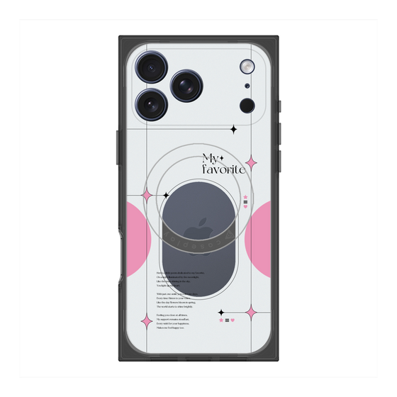 プレミアムスクエアケース with MagSafe［ オリジナル - チェキケース - ピンク ］