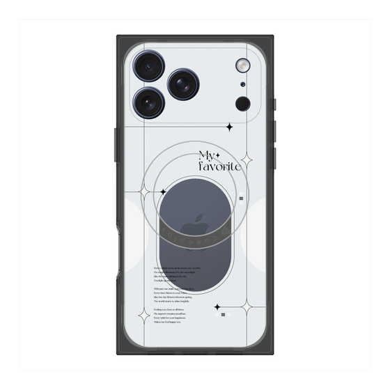 プレミアムスクエアケース with MagSafe［ オリジナル - チェキケース - ホワイト ］
