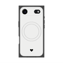 プレミアムスクエアケース with MagSafe［ オリジナル - 推し色ハート - ホワイト ］