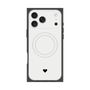 プレミアムスクエアケース with MagSafe［ オリジナル - 推し色ハート - ホワイト ］