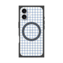 プレミアムスクエアケース with MagSafe［ オリジナル - 推し色チェック - ブルー ］