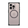 プレミアムスクエアケース with MagSafe［ オリジナル - 推し色チェック - ピンク ］