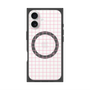 プレミアムスクエアケース with MagSafe［ オリジナル - 推し色チェック - ピンク ］