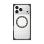 プレミアムスクエアケース with MagSafe［ オリジナル - 推し色チェック - ホワイト ］