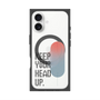 プレミアムスクエアケース with MagSafe［ オリジナル - ドットオーバーレイ - KEEP YOUR HEAD UP/A ］